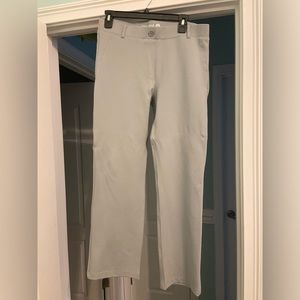 Betabrand Light Gray Straight Leg Pants